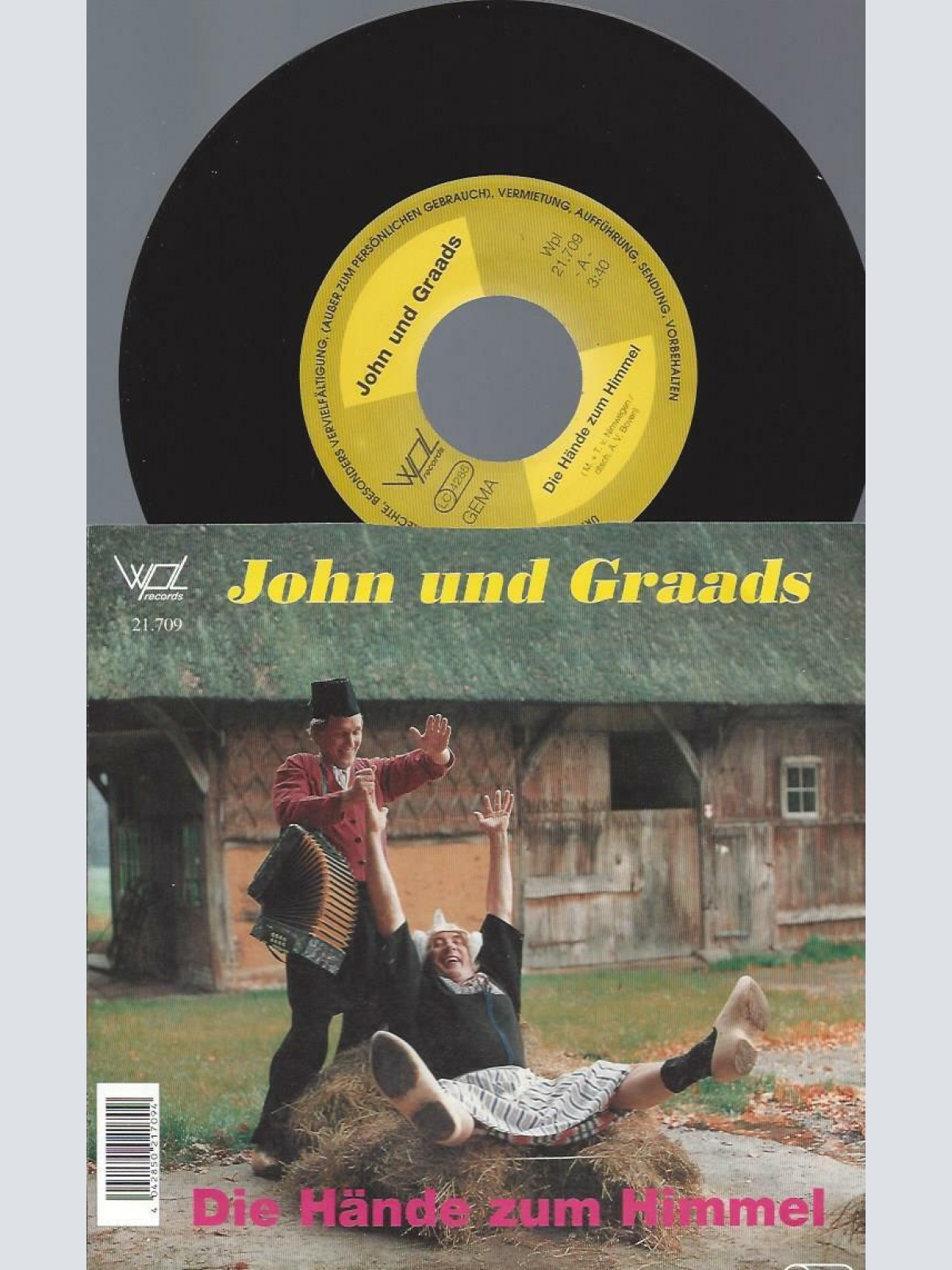 7" John Und Graads – Die Hände Zum Himmel