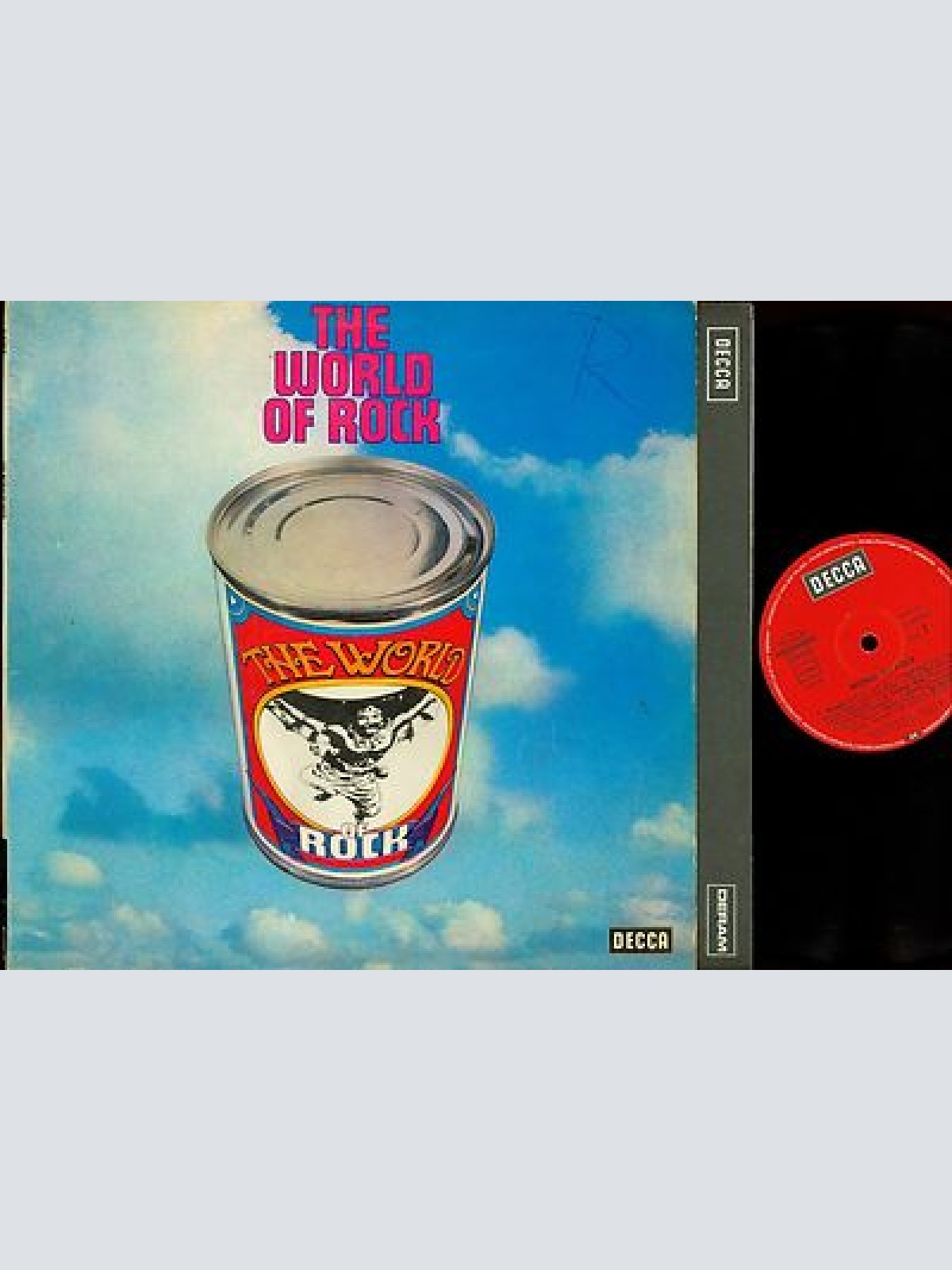 LP--THE WORLD OF ROCK --UFO-CROW-HUMAN BEAST--UVA--VA-DECCA S16696-P