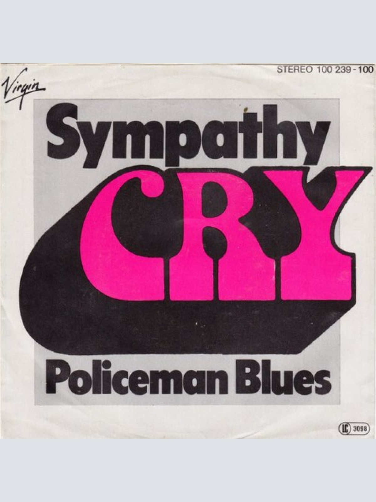 7", Single Cry (3) - Sympathy