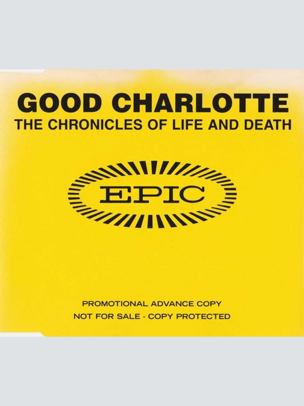 CD, Album, Copy Prot., Promo Good Charlotte - The Chronicles Of Life And Death