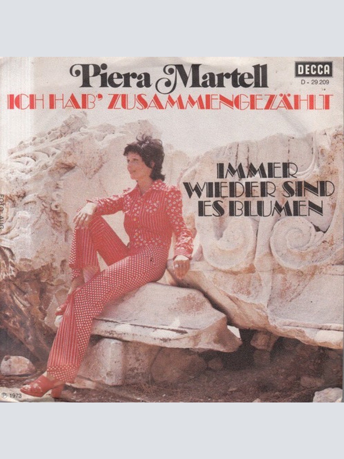 7", Single Piera Martell - Ich Hab' Zusammengezählt