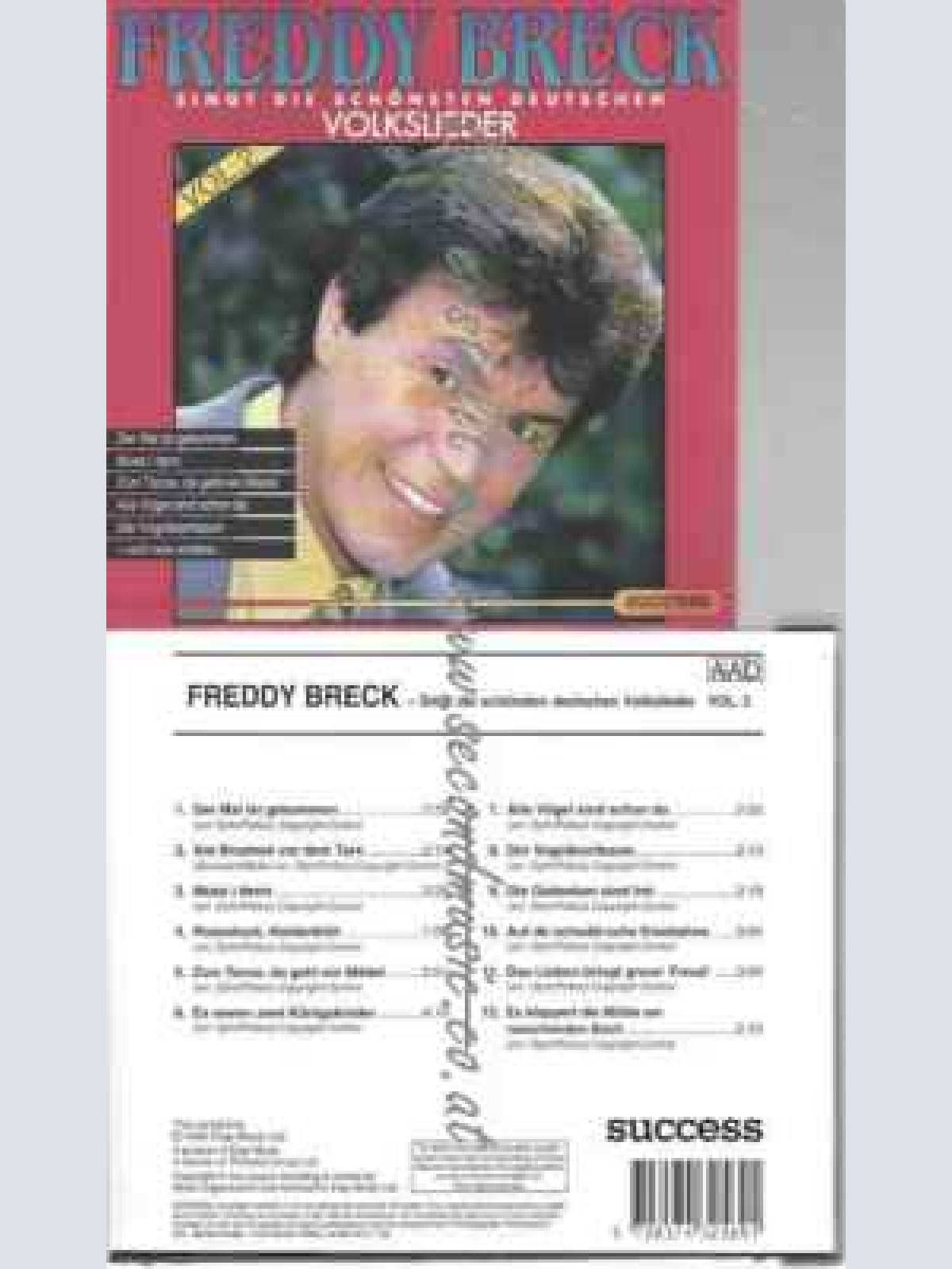 CD--Freddy Breck--Singt Die Schönsten Deutschen Volkslieder Vol.2