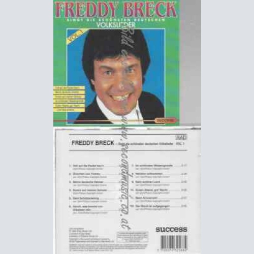 CD--Freddy Breck--Singt Die Schönsten Deutschen Volkslieder Vol.