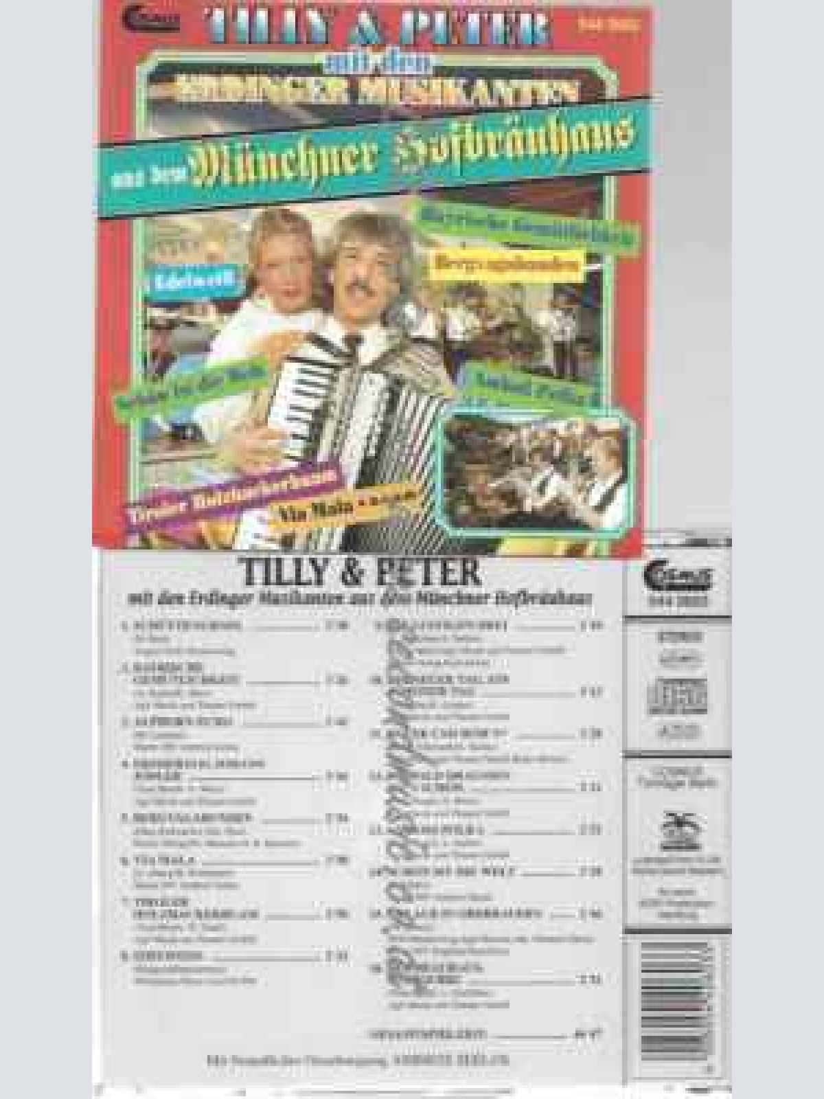 CD--Aus dem Münchner Hofbräuhaus  -- Tilly & Peter