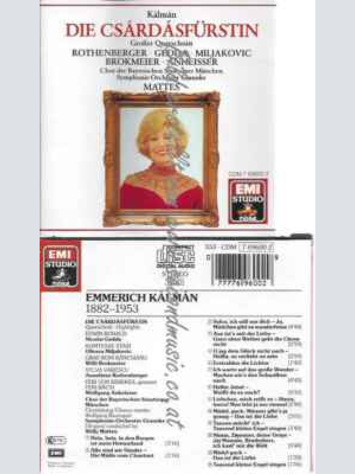 CD--Rothenberger, Mattes, et al. | --Die Csardasfürstin ( )