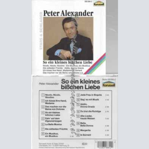 CD-- Peter Alexander  So Ein Kleines Bißchen Liebe