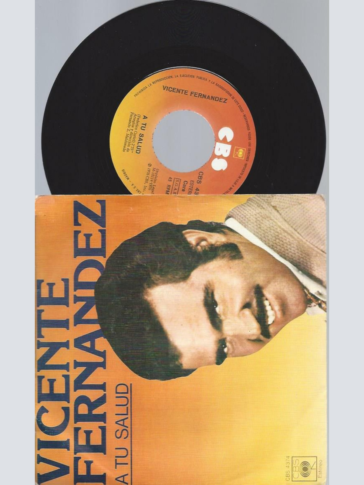 7"     Vicente Fernandez – A Tu Salud