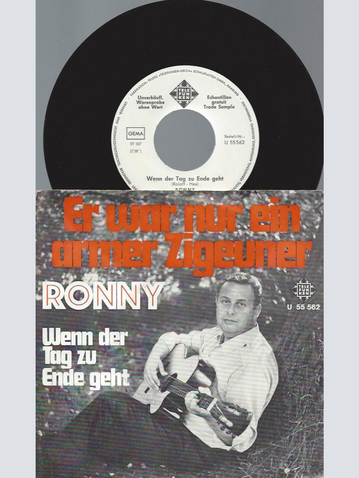 7"    Ronny    Er War Nur Ein Armer Zigeuner / Promo