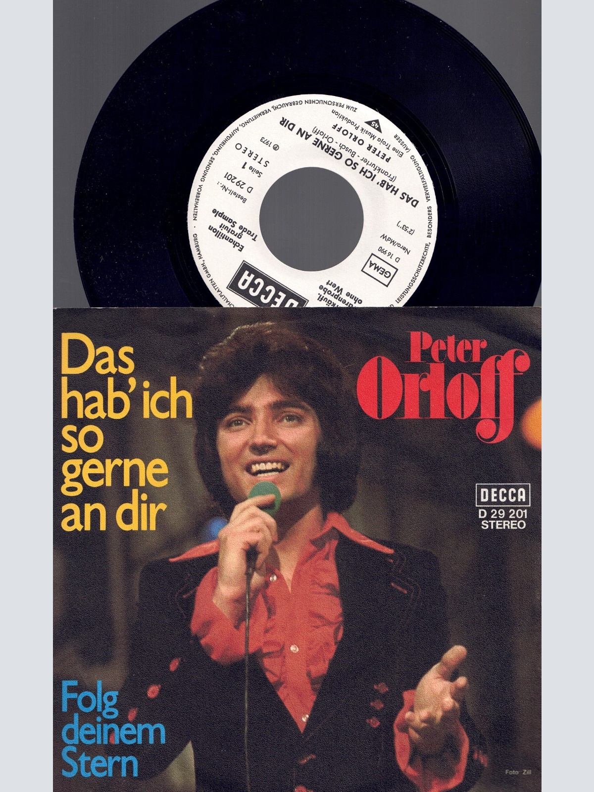 7" Peter Orloff – Das Hab' Ich So Gerne An Dir / Promo