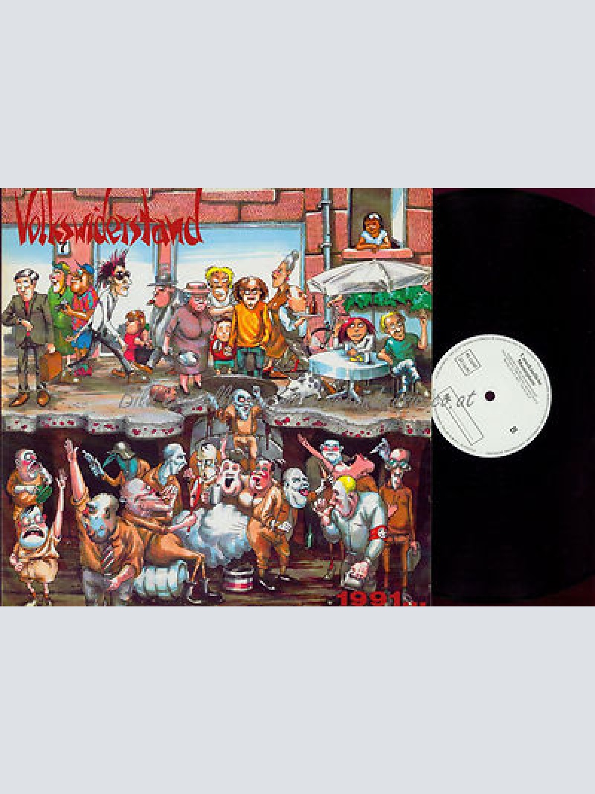 LP-- Volkswiderstand  1991... Noch Ist Zeit // PROMO // MUSTERPLATTE