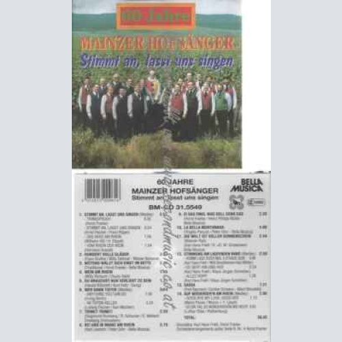 CD--Die Mainzer Hofsänger |  - Stimmt an, lasst uns singen