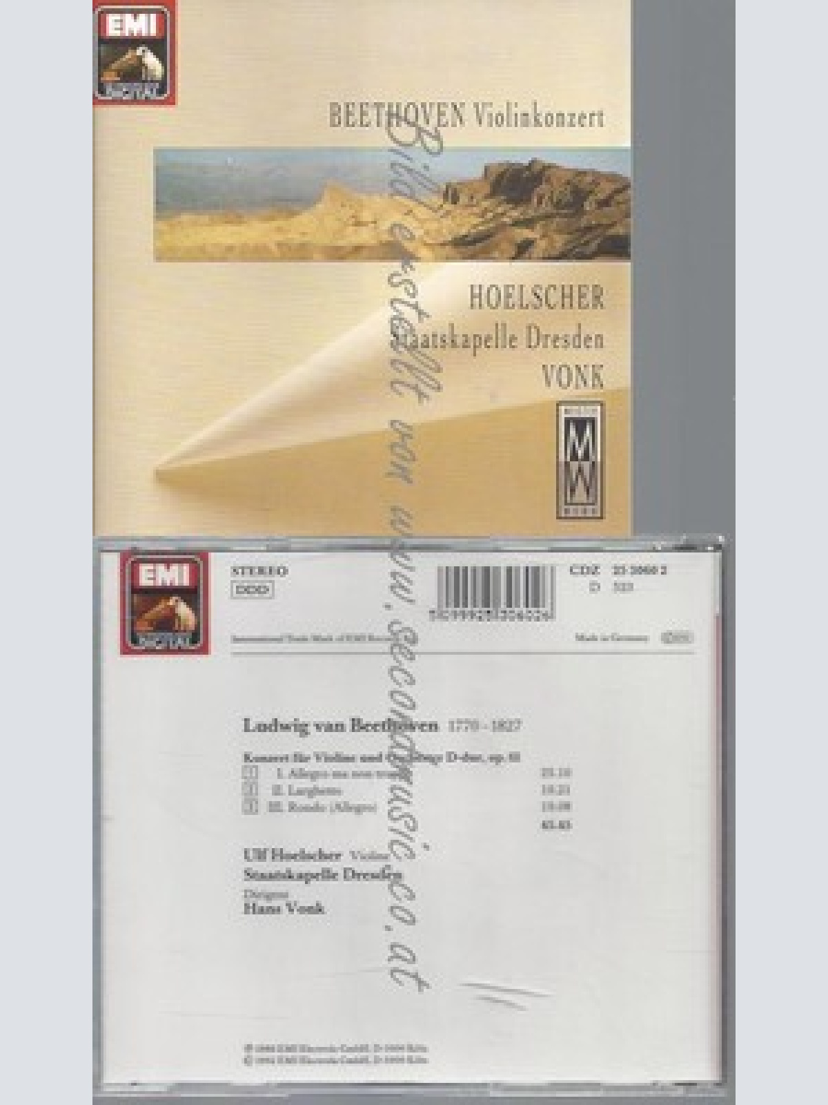 CD--HOELSCHER,ULF UND /K,HANS--VIOLINKONZERT OP. 61