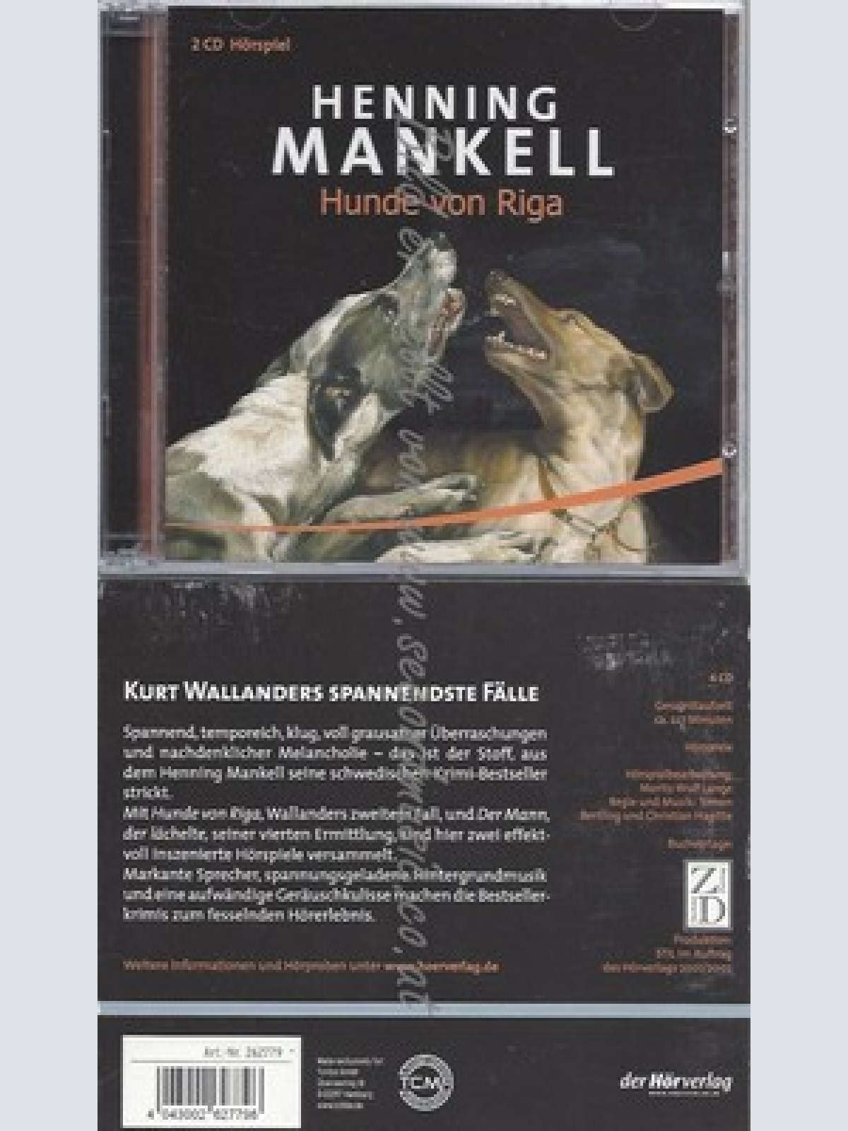CD--HUNDE VON RIGA--DER MANN DER LÄCHELTE/ HENNING MANKELL--HUNDE