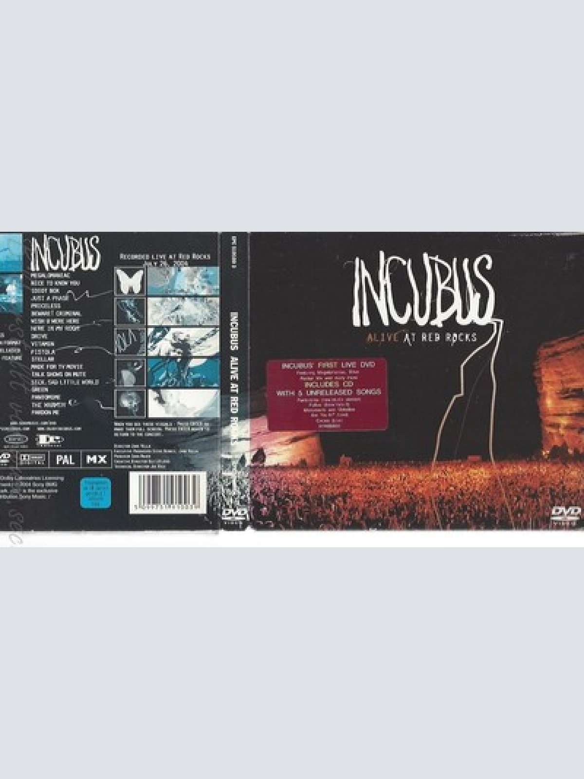 CD--INCUBUS--ALIVE AT RED ROCKS