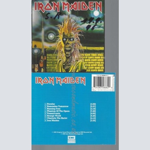 CD--IRON MAIDEN--IRON MAIDEN + BONUS DISC--Booklet beschriftet!!