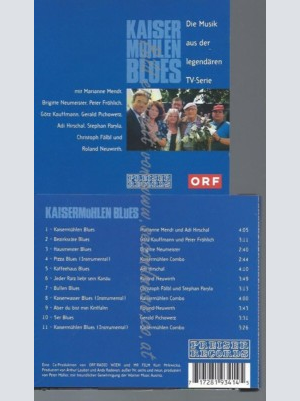 CD--MARIANNE MENDT UND VARIOUS--KAISERMÜHLENBLUES - DIE MUSIK AUS DER LEGENDÄREN