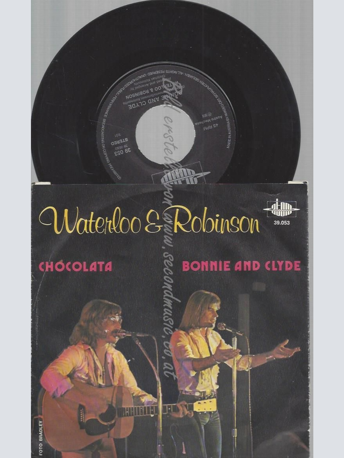 7"   WATERLOO & ROBINSON  CHOCOLATA   BONNIE AND CLYDE