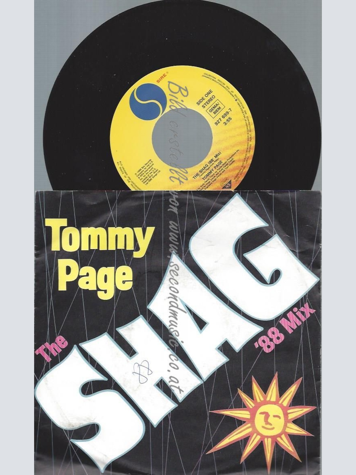 7"   Tommy Page  The Shag