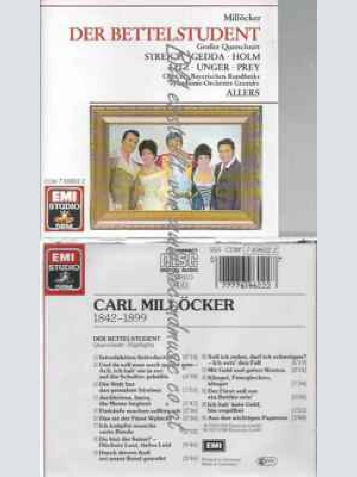 CD-- Carl Millöcker, Franz Allers,  --Millöcker: Der Bettelstudent (Querschnitt