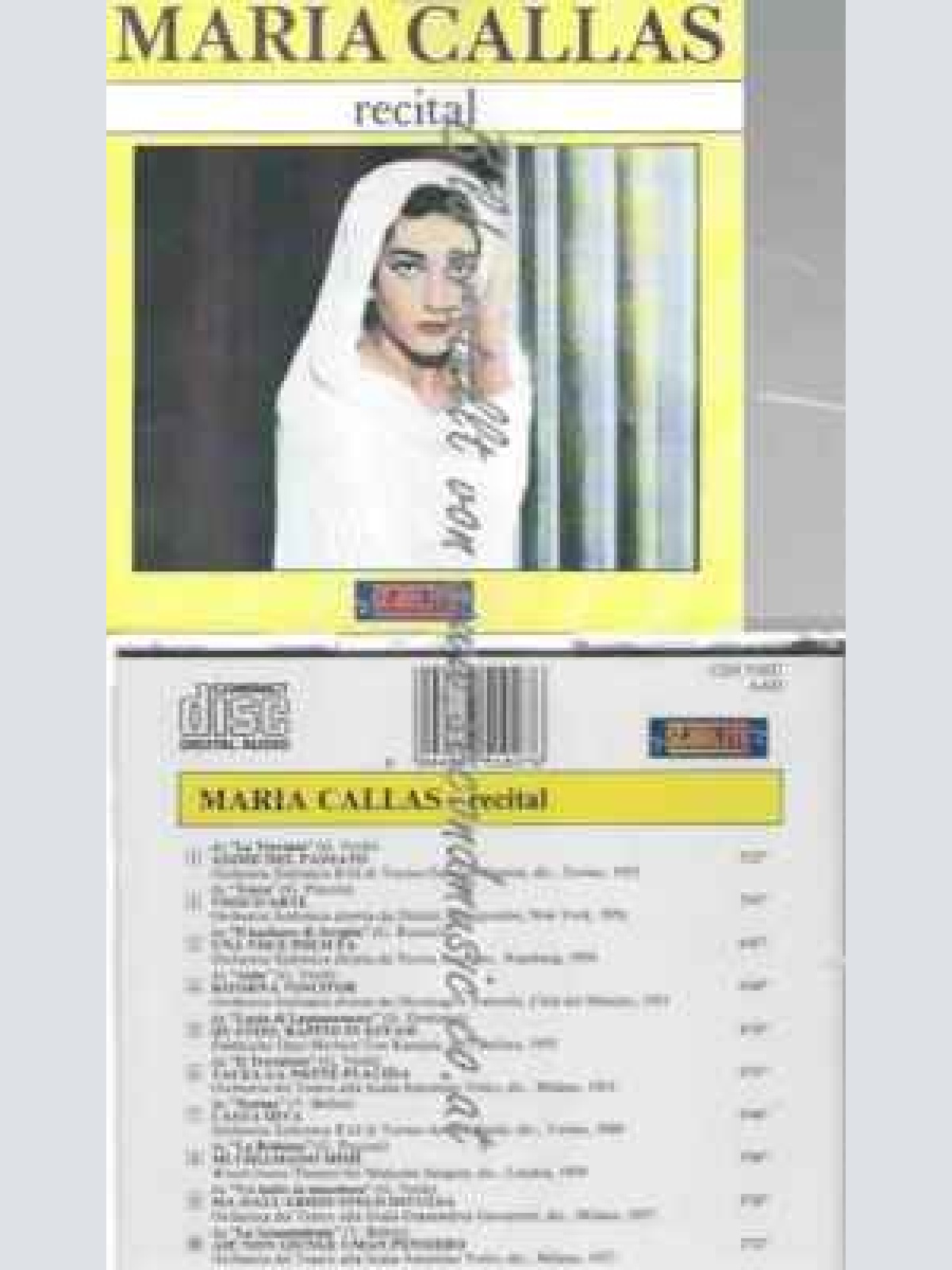 CD--Callas Maria | . Januar --Maria Callas - Recital