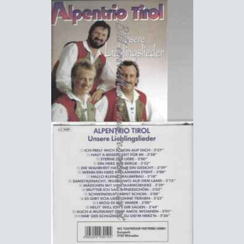 CD--Alpentrio Tirol--Unsere Lieblingslieder