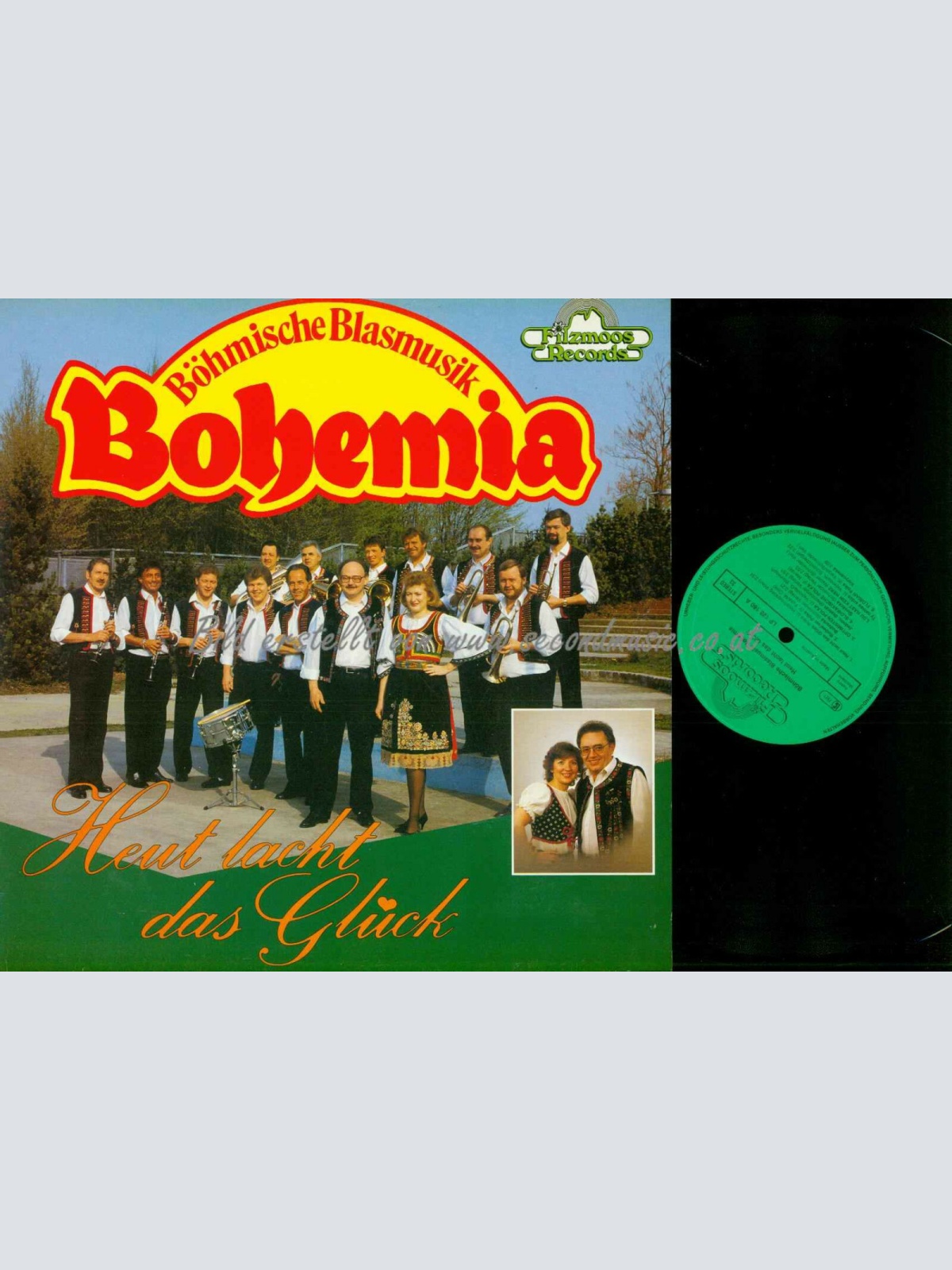 LP--Böhmische Blasmusik --Heut lacht das Glück    // NM