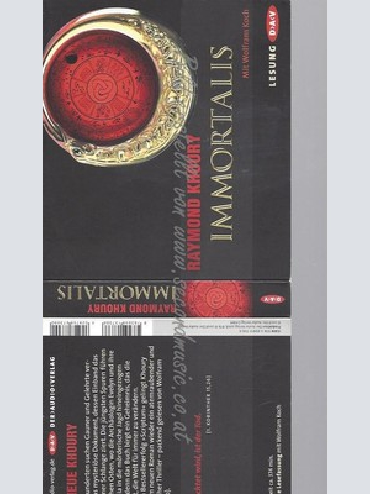 CD--RAYMOND KHOURY UND WOLFRAM KOCH--IMMORTALIS | AUDIOBOOK