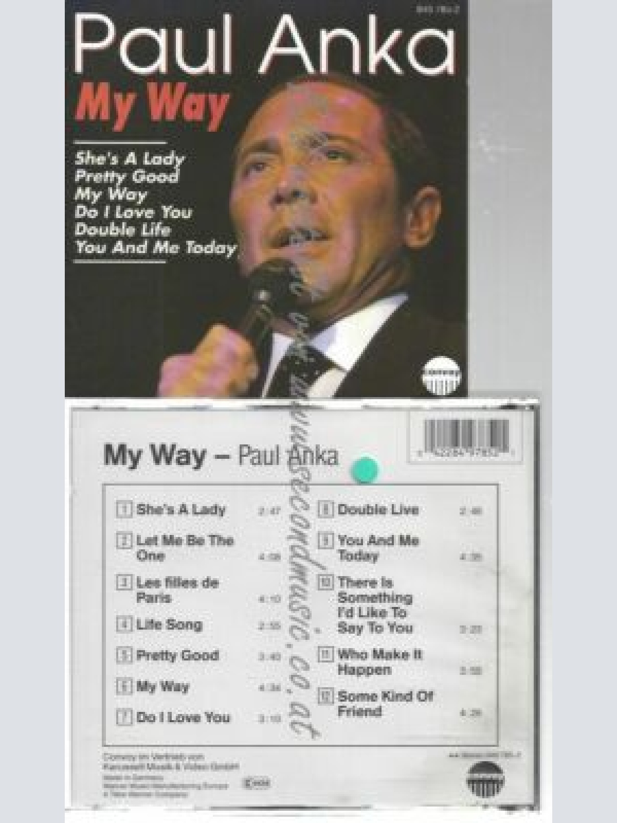 CD--PAUL ANKA--MY WAY
