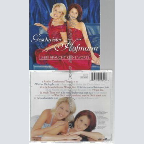 CD--GESCHWISTER HOFMANN | --LIEBE BRAUCHT KEINE WORTE