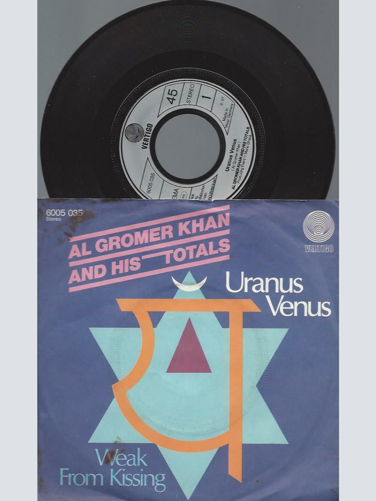 7"  Al Gromer Khan And His Totals  Uranus Venus