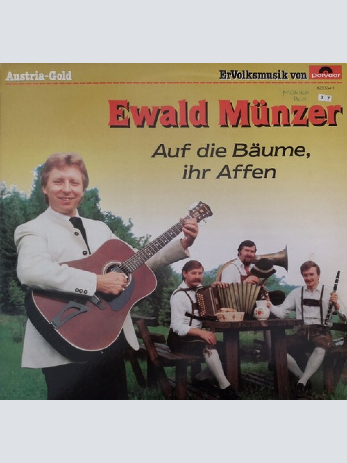 LP, Album Ewald Münzer - Auf Die Bäume, Ihr Affen