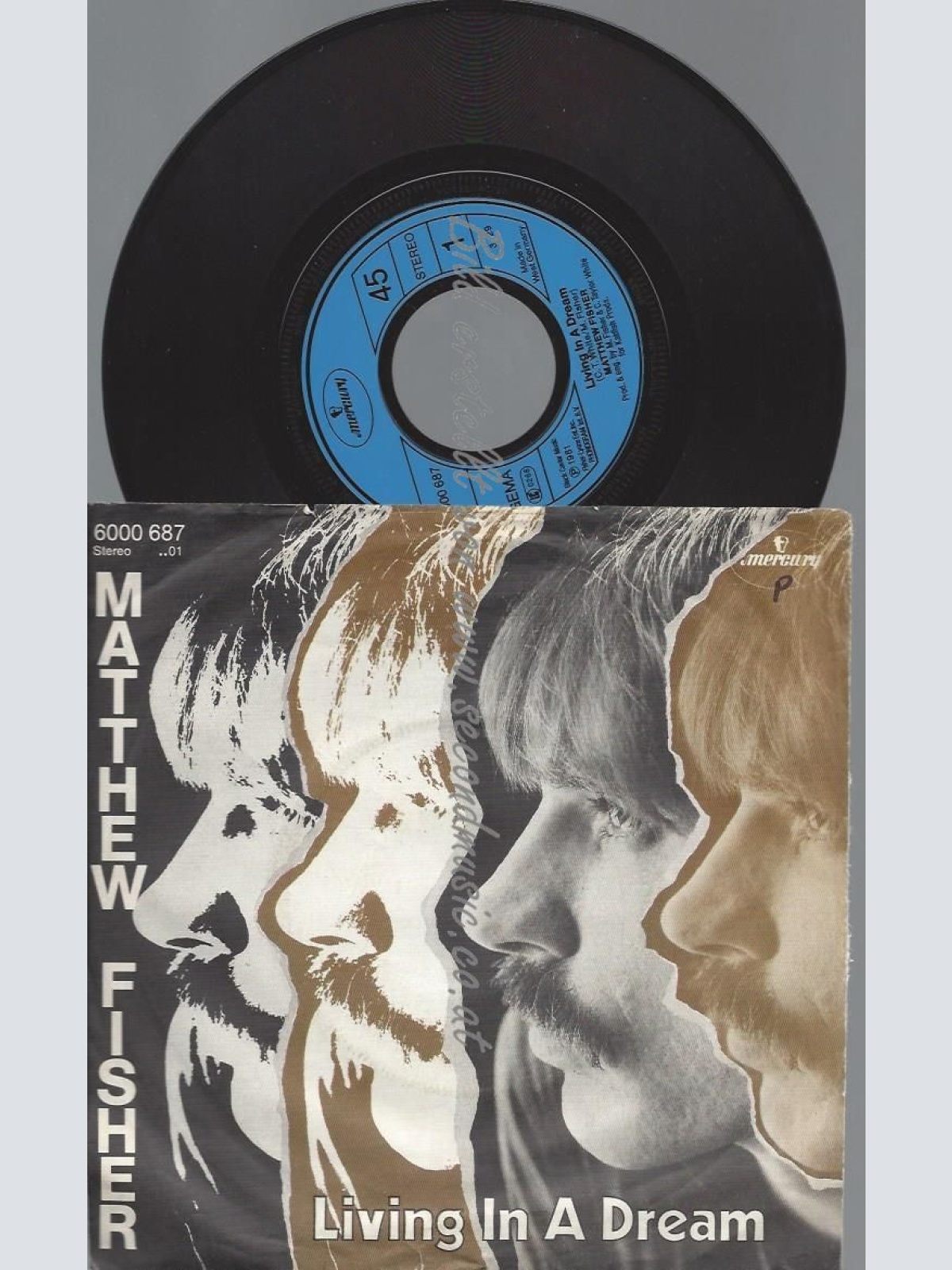 7"  Matthew Fisher  Living In A Dream