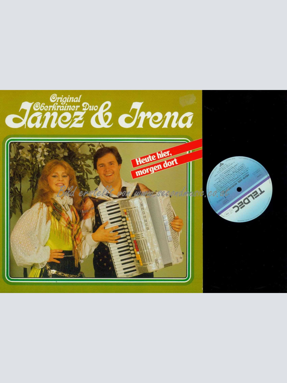 LP-- Original Oberkrainer Duo Janez & Irena -Heute hier morgen dort   /NM