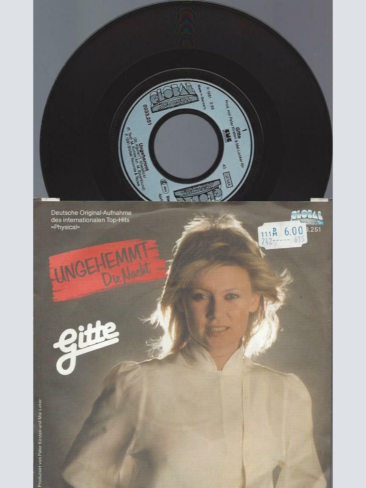 7" Gitte – Ungehemmt