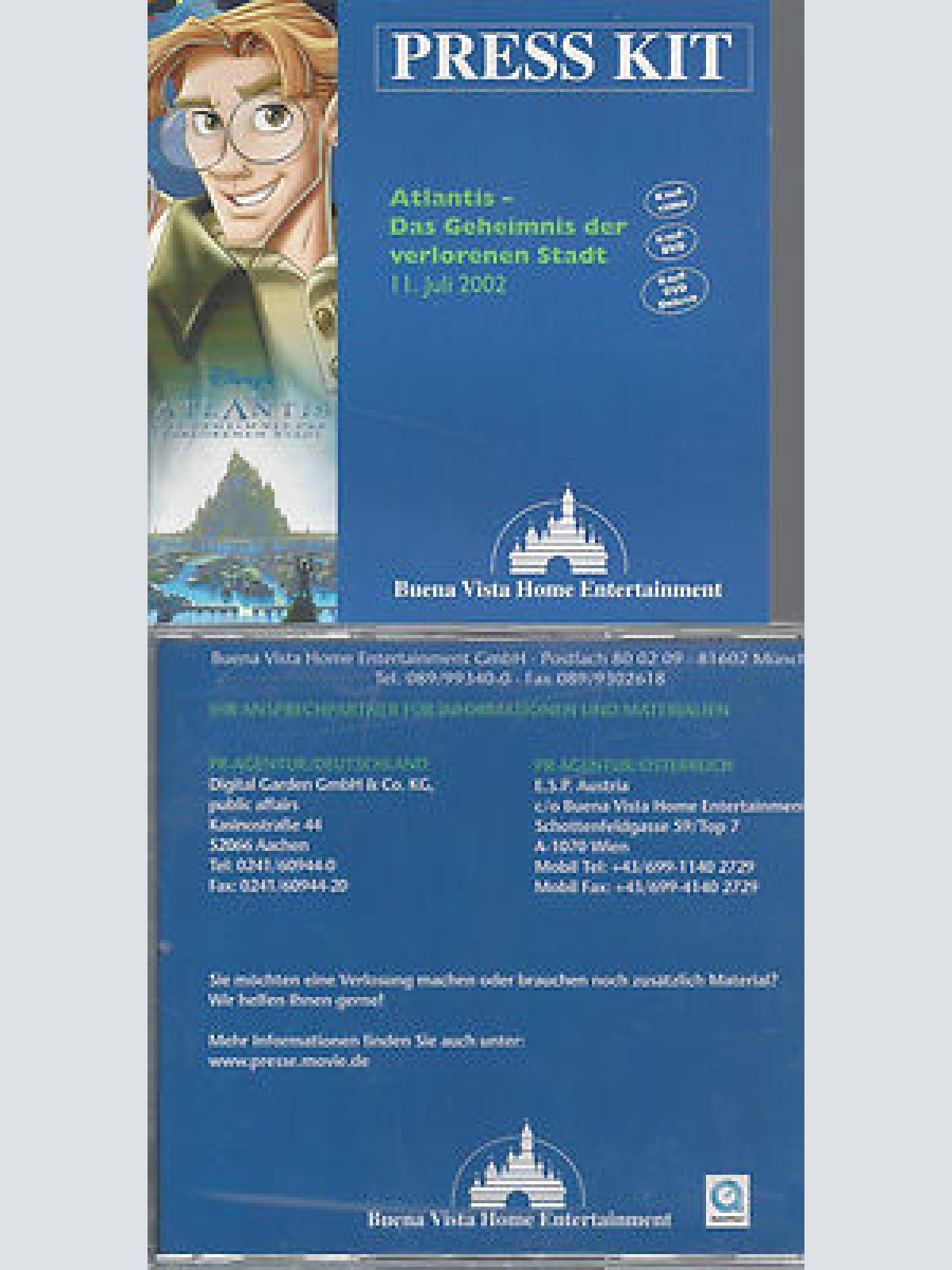 CD--PROMO--APK--ATLANTIS-DAS GEHEIMNIS DER VERLORENEN STADT-