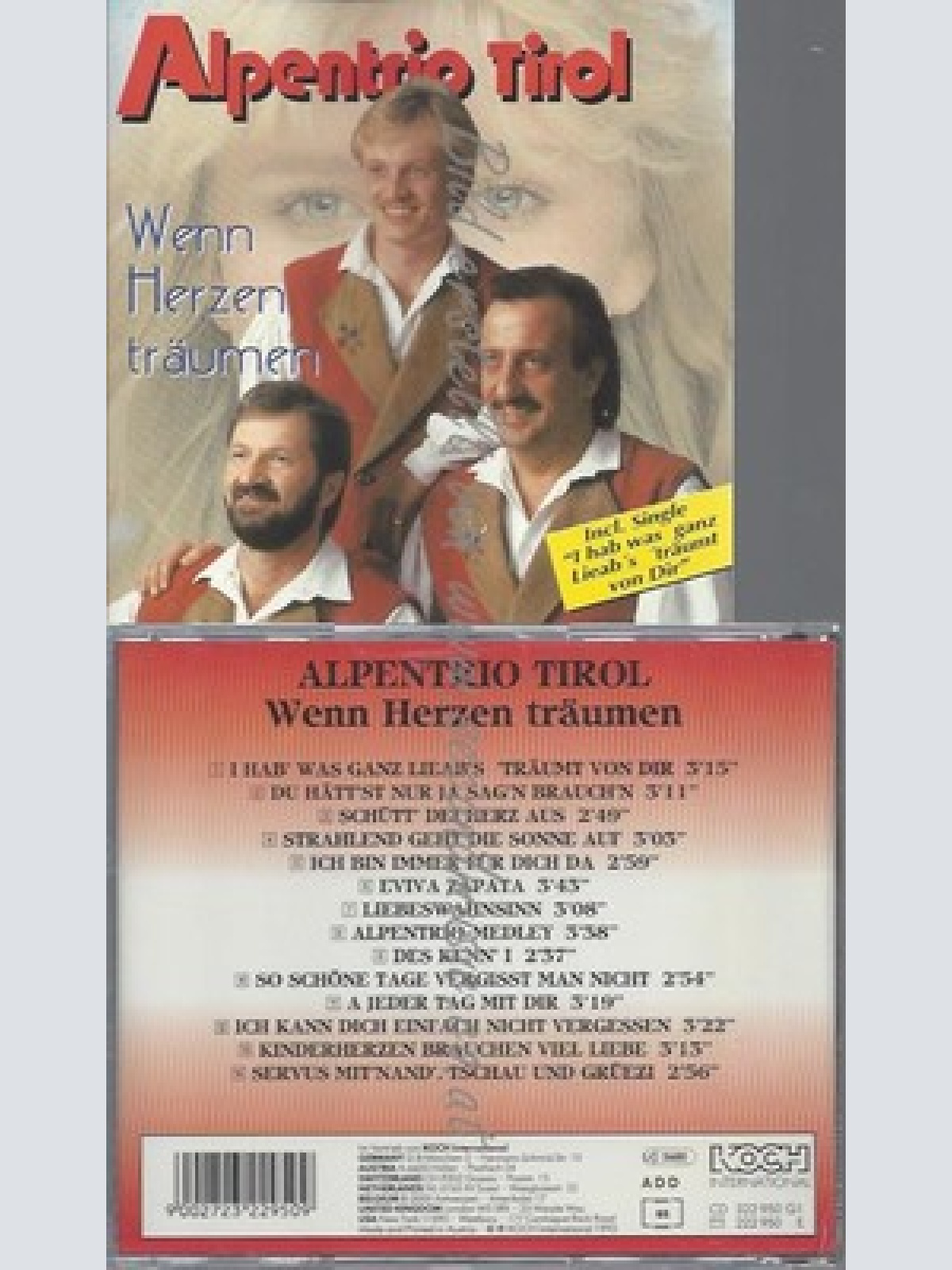 CD--ALPENTRIO TIROL--WENN HERZEN TRÄUMEN