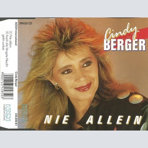 CD, Single Cindy Berger - Nie Allein