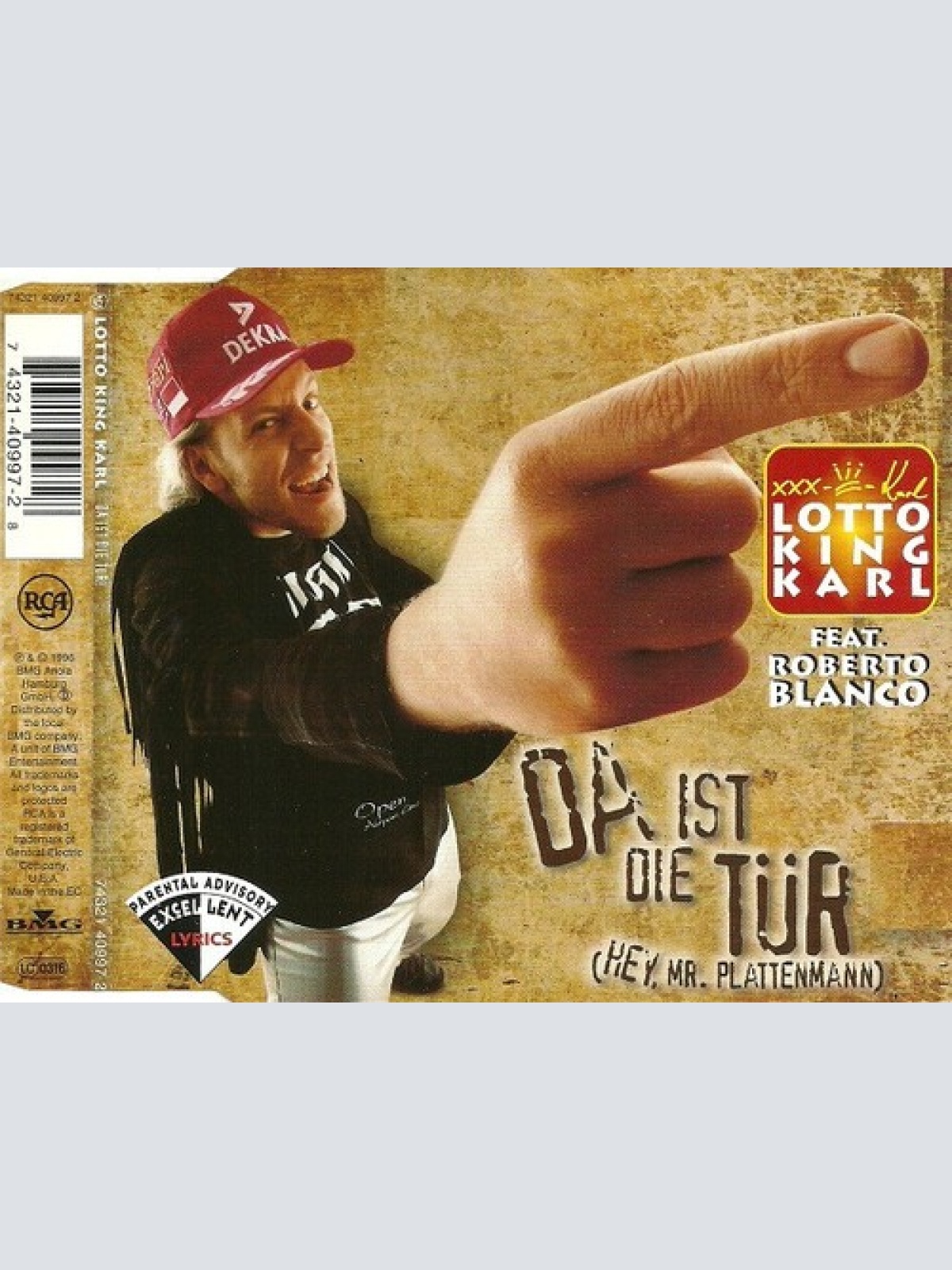 CD, Single Lotto King Karl Feat. Roberto Blanco - Da Ist Die Tür (Hey, Mr. Pl...