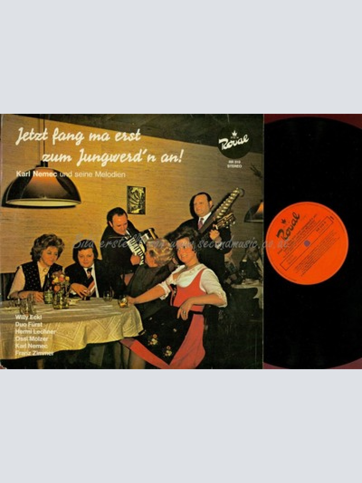 LP--KARL NEMEC UND SEINE MELODIEN--JETZT FANG MA ERST ZUM JUNGWERD'N AN