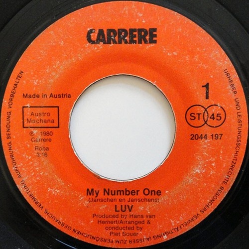 7" Luv* - My Number One / The Show Must Go On