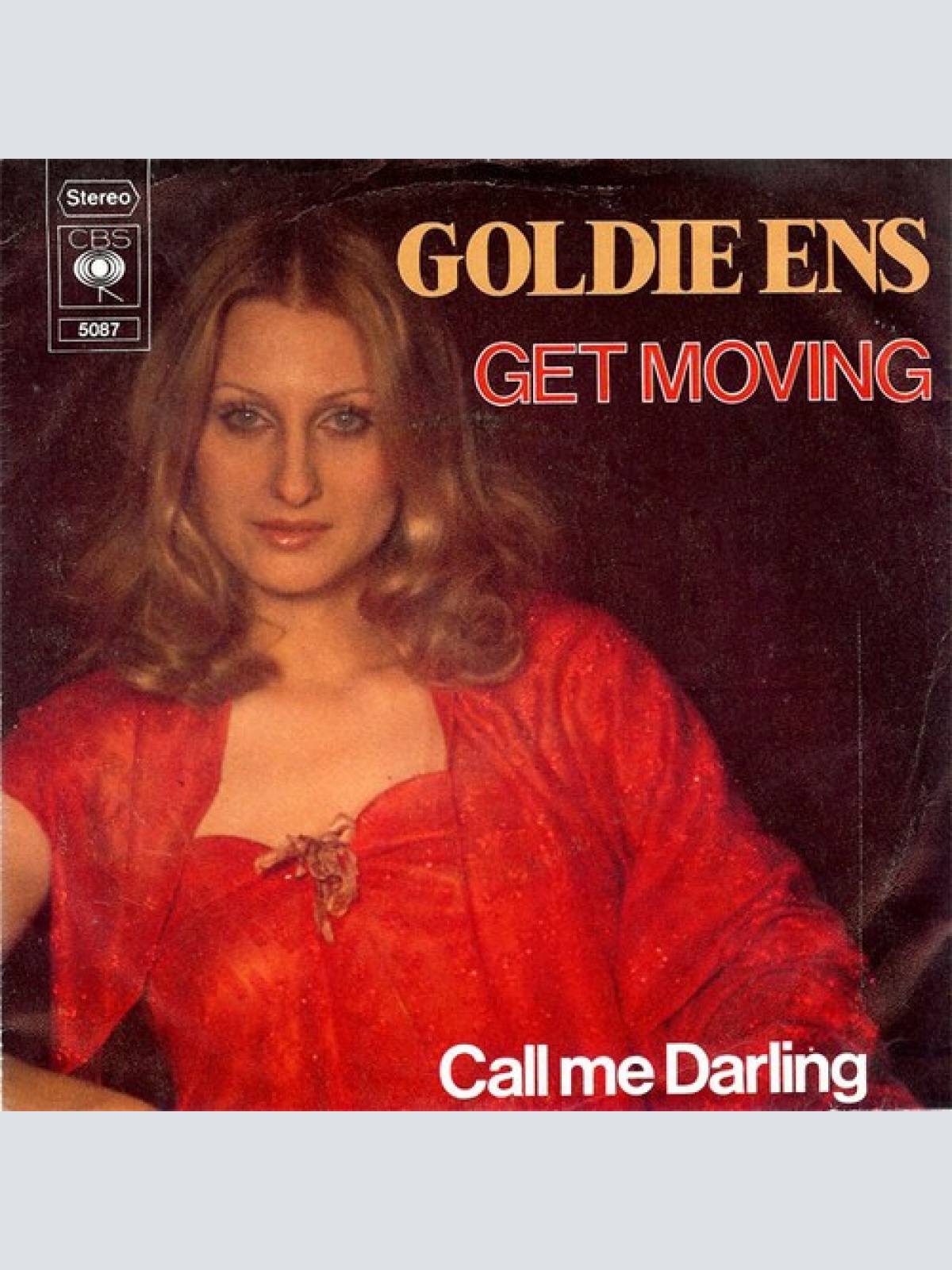 7", Single Goldie Ens - Get Moving / Call Me Darling