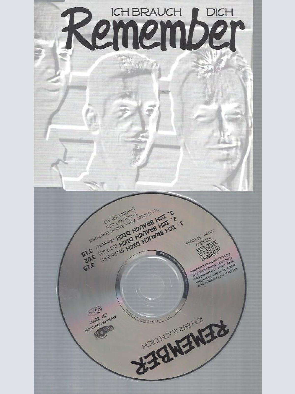 CD--ICH BRAUCH DICH REMEMBER // JESS ROBIN