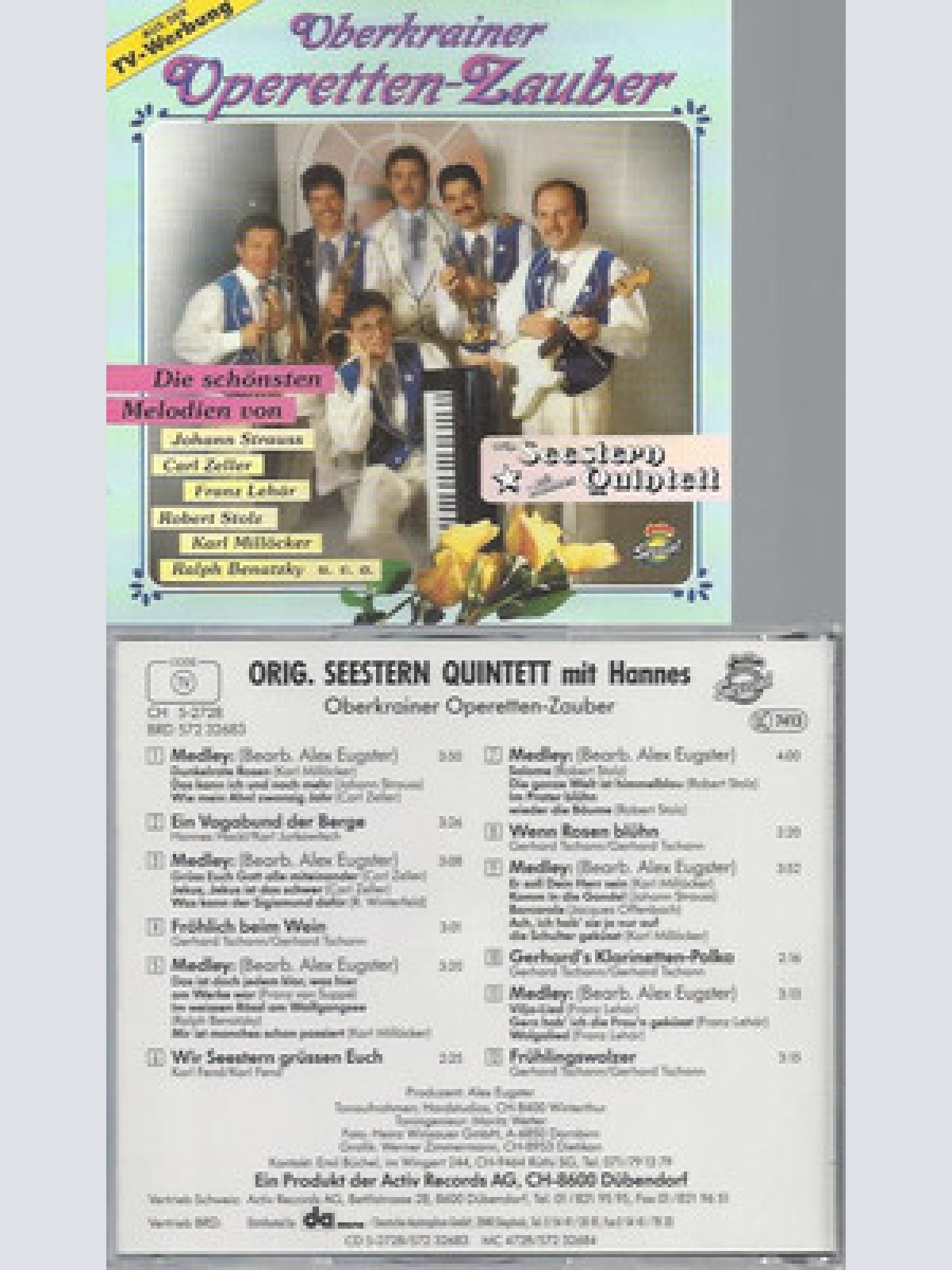 CD--OBERKRAINER OPERETTEN ZAUBER SEESTERN QUINTETT