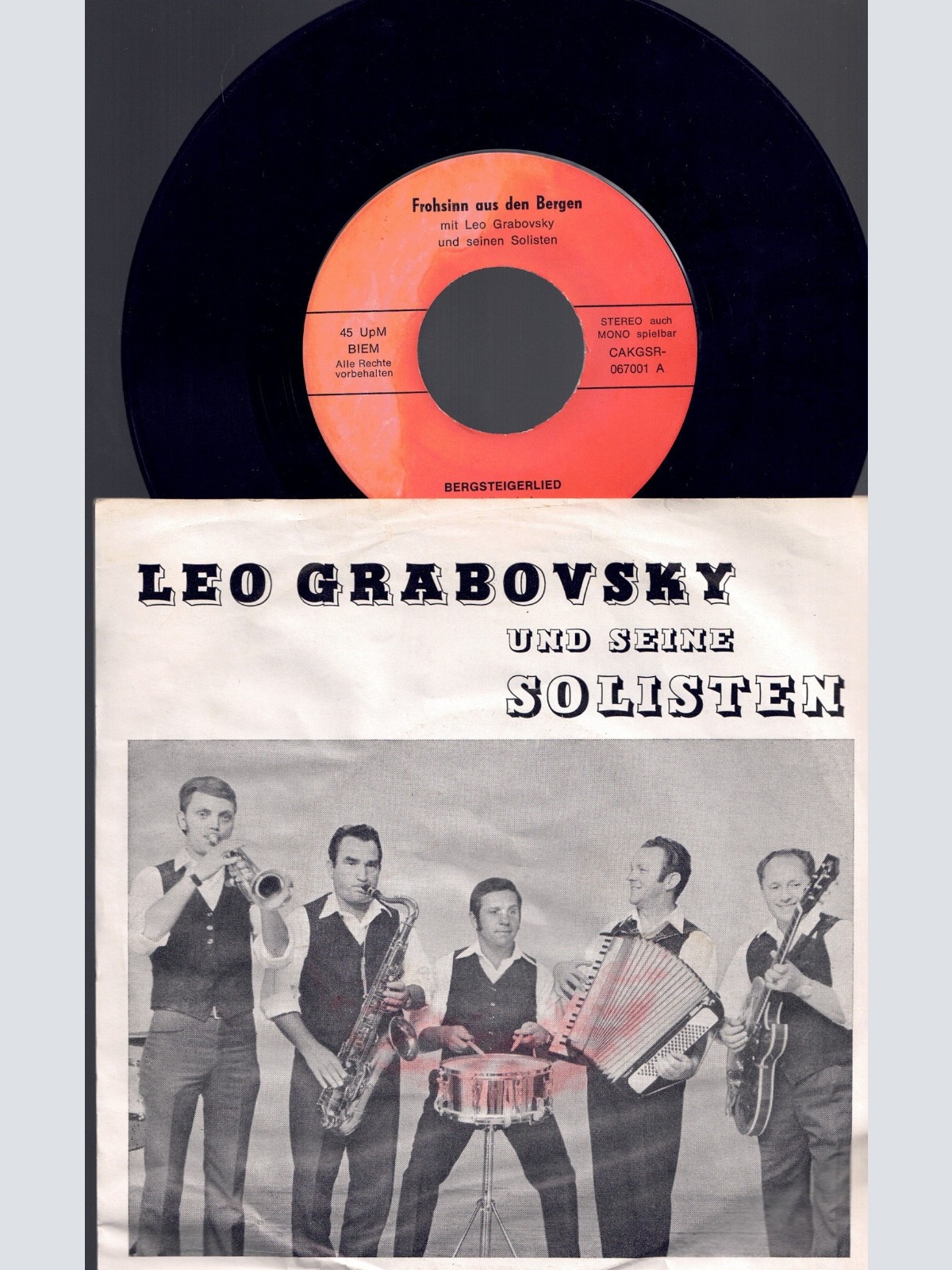 7" Leo Grabovsky und seine Solisten Frohsinn aus den Bergen
