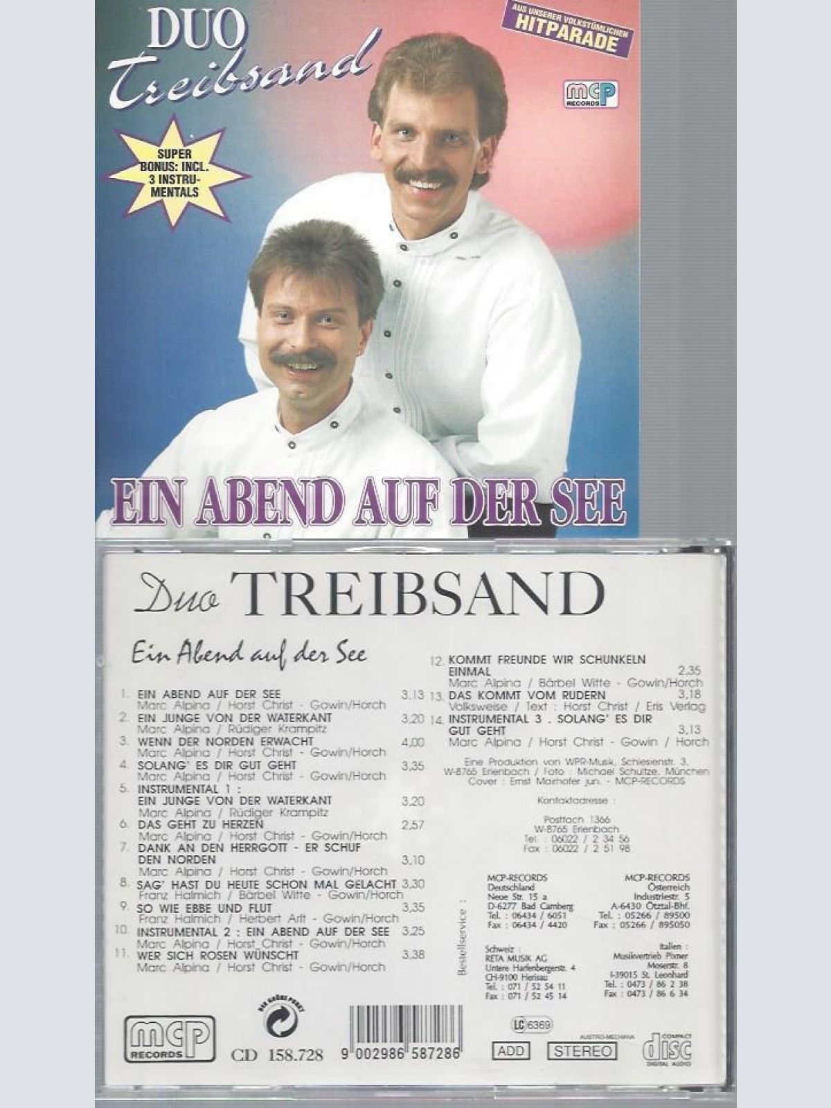 CD--DUO TREIBSAND EIN ABEND AUF DER SEE