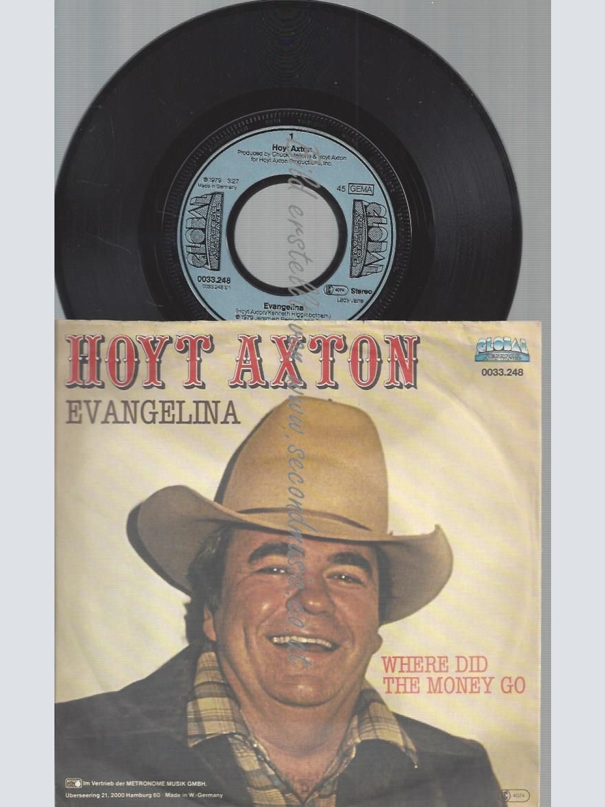 7" HOYT AXTON EVANGELINA