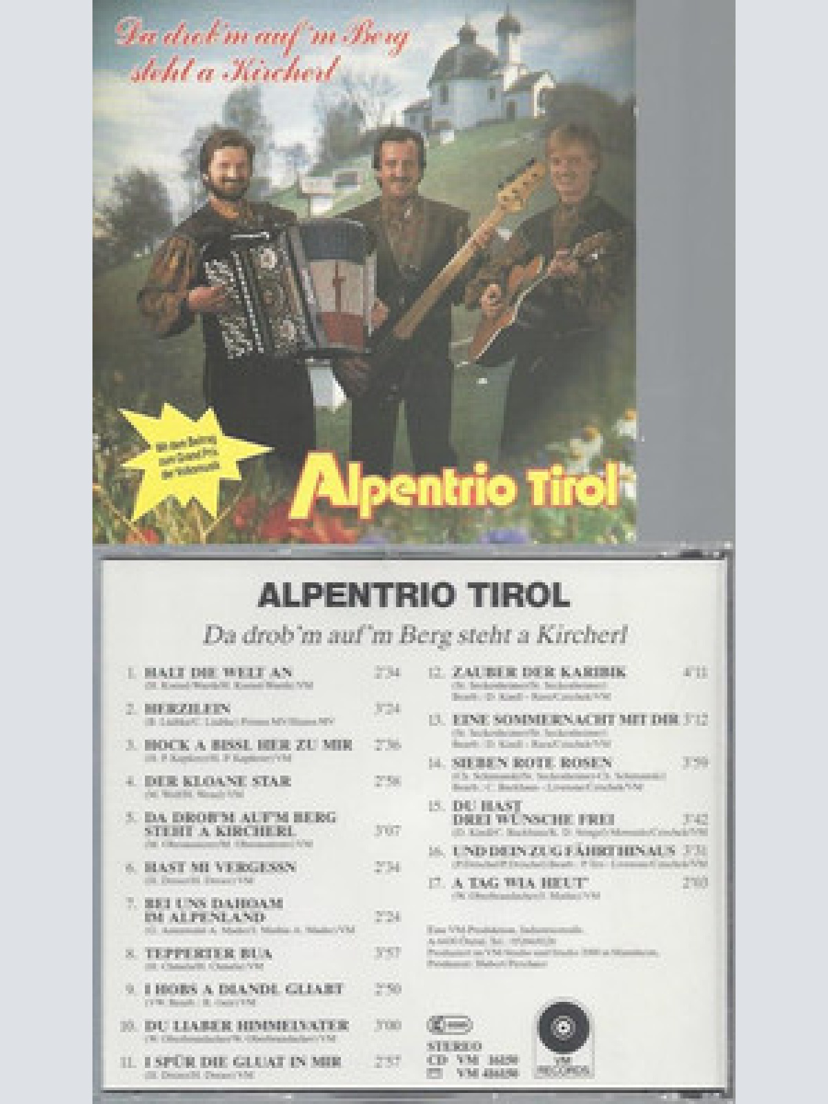 CD-ALPENTRIO TIROL DA DROBN AUFM BERG STEHT A KIRCHERL