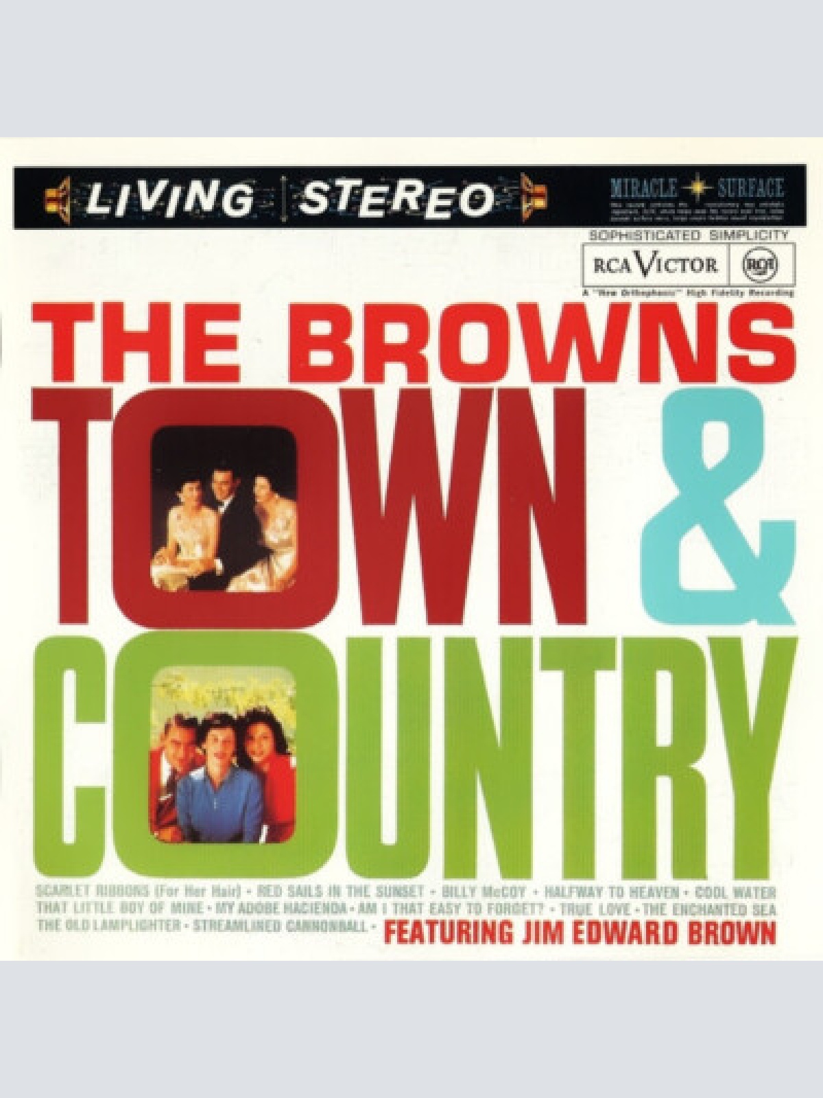 CD, Album, RE The Browns (3) Featuring Jim Edward Brown* - Town & Country