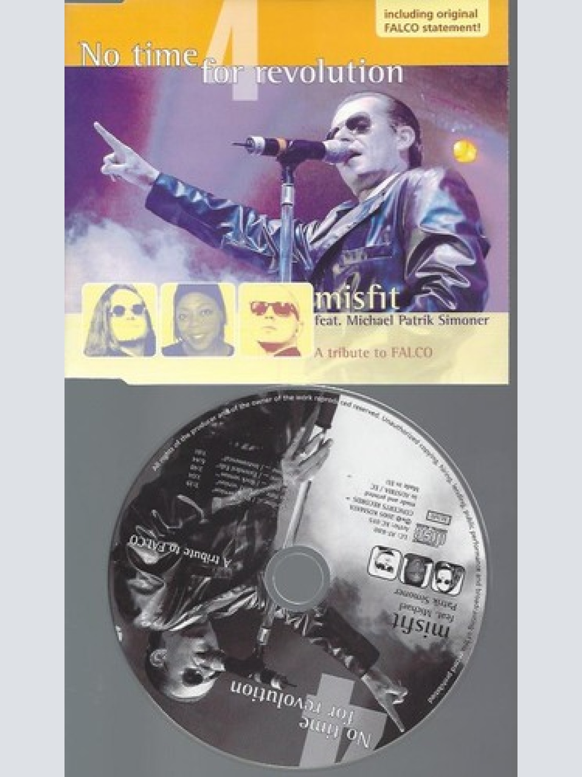 CD    No time for revolution - Tribute to Falco CD Single Misfit feat. Michae...