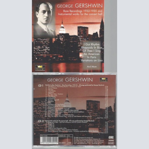CD-- GEORGE GERSHWINN--INSTRUMENTAL WORKS FOR THE CONCERT HALL-2 CDS